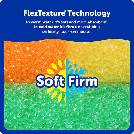 Scrub Daddy - Scratch Free Color Sponge with Flex Texture (3 Pack)
