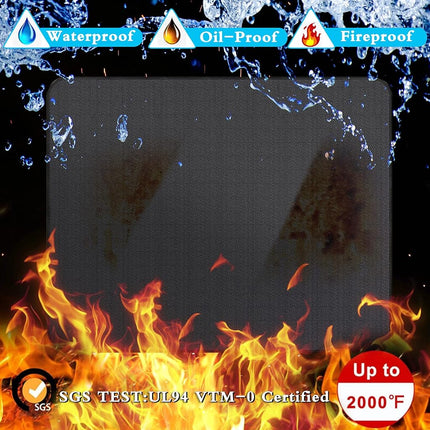UBeesize Large 65 x 48 inches Under Grill Mat for Outdoor Grill,Double-Sided Fireproof Grill Pad,Indoor Fireplace/Fire Pit Mat,Oil-Proof Waterproof BBQ Protector for Decks and Patios