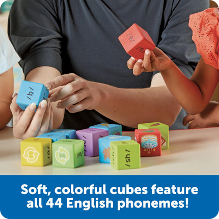 Learning Resources Say-a-Sound™ Cubos de voz, actividades de aprendizaje preescolar, tarjetas didácticas del ABC, juguetes de terapia del habla, regalos para niños, 3 años en adelante, 16 piezas