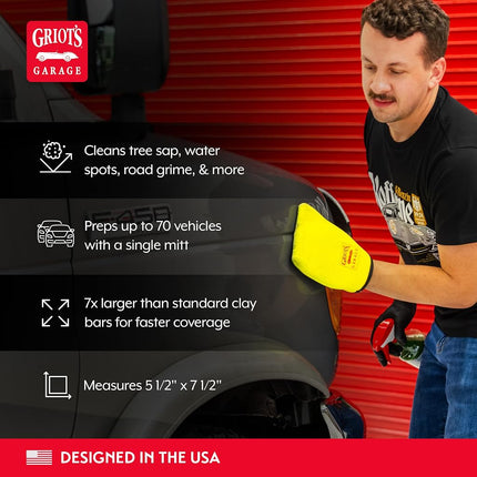 Griot's Garage 10678 Yellow Fine Surface Prep Mitt