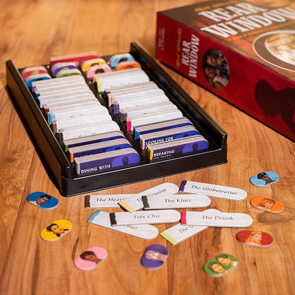 FUNKO GAMES Alfred Hitchcock`s Rear Window Board Game - Mysterious Cooperative Decision Making Game Features Hollywood Legends Grace Kelly and Jimmy Stewart