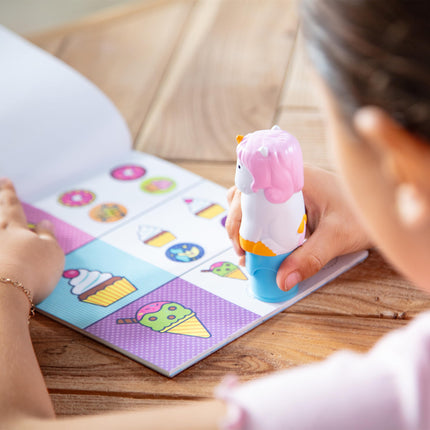 Melissa & Doug Sticker WOW!� Dog and Unicorn Bundle: 2 Activity Pads, 2 Sticker Stampers, 600 Stickers
