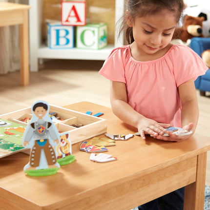 Set de Muñecas Magnéticas de Madera de Melissa & Doug para Jugar a Disfrazarse por Profesiones