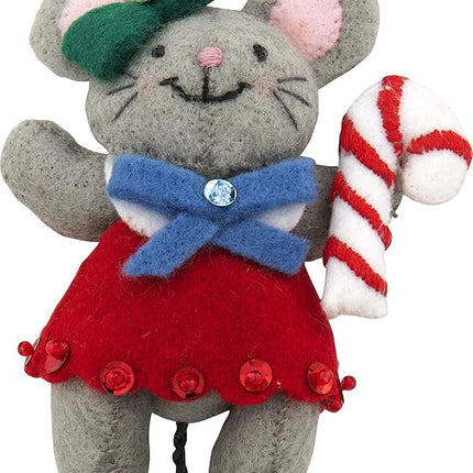 Bucilla 89288E Felt Applique Christmas Ornament Kit, Night Before Christmas, Set of 6