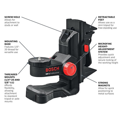 Bosch 0601015A01 BM 1 Support universel, 23,1 cm x 17,8 cm x 10,4 cm