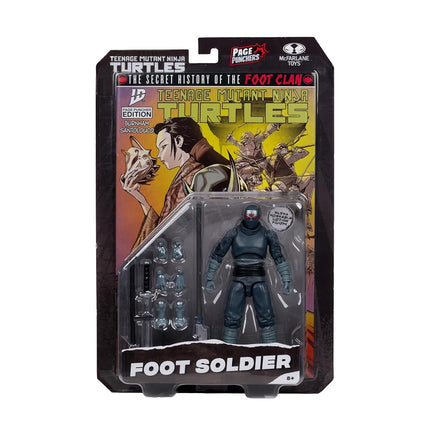 McFarlane Teenage Mutant Ninja Turtles (Page Punchers) Foot Soldier 5in Action Figure with Comic Toys