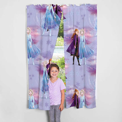 Juego de cortinas para ventana de habitación infantil de Franco, 82 x 63 pulgadas, Disney Frozen 2 (los estampados pueden variar)