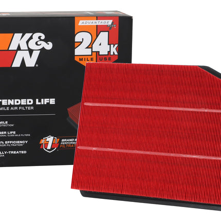 K&N Engine Air Filter: Extended Life 24,000 Mile R