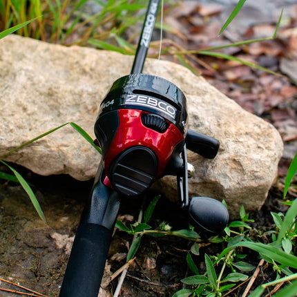Zebco 404 Spincast Freshwater Combo, 2.8:1 Gear Ratio, 0 Bearings, 6' Length 2pc, 8-12 lb Line Rating, Right Hand, Multi, One Size (1545C602M.NS3)