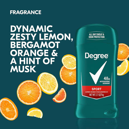 Degree Men Dry Protection Antiperspirant, Sport 2.7 oz (Pack of 6)