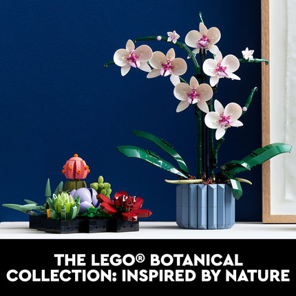 LEGO 10311 Orchid Plant Decoration Construction Kit for Adults, Build a Orchid Display Piece for Home or Office, 608 Pieces