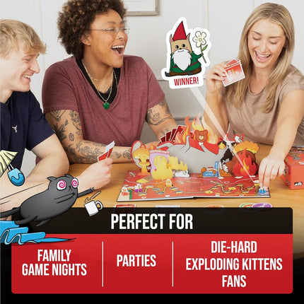 Exploding Kittens The Board Game, 2-6 Players, Age 7+
