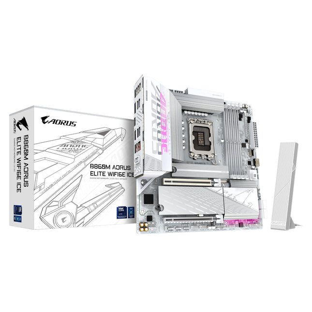 GIGABYTE B860M AORUS Elite WF6E ICE Motherboard - 
