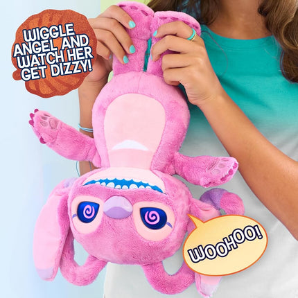 Just Play Disney Stitch Angel Many Moods 34 cm Interactive Plush, 50+ Sounds & Effects, Expressive LCD Eyes Show Her Moods, Toy for Fans, Girls, Boys, Kids 3 and Up