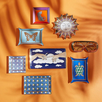 Jonathan Adler Safari Square Tray, Multicolor, One Size