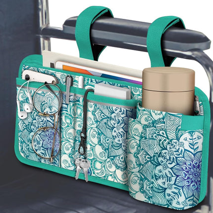 FINPAC Wheelchair Side Storage Bag w/Cup Holder, W