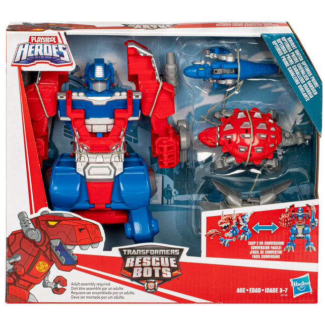 Transformers Rescue Bots Knight Watch Optimus Prime, figurine Playskool Heroes (Amazon Exclusive)