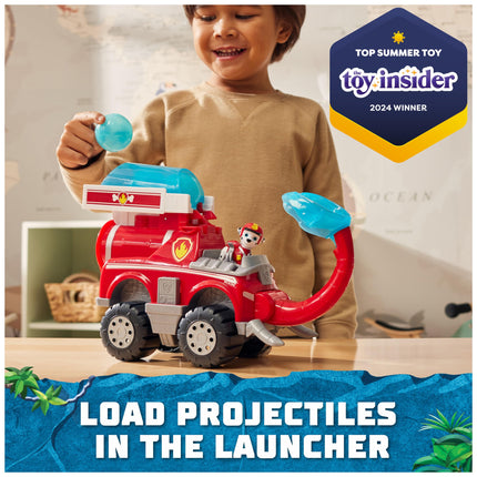 Paw Patrol Jungle Pups, Marshall Elefante Camión de Bomberos con Lanzador de Proyectiles, Camión de Juguete con Figura de Acción, Juguetes para Niños y Niñas de 3 Años en Adelante