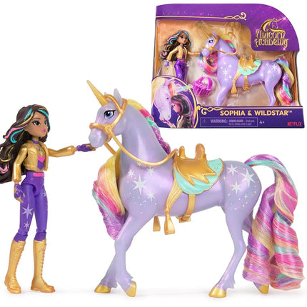 Unicorn Academy, Sophia & Wildstar Set with 2 Ridi