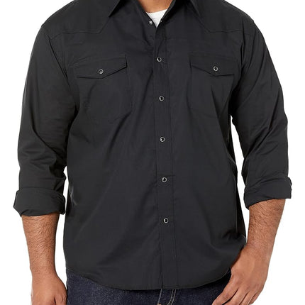 Wrangler Men's Cowboy Cut Western Long Sleeve Snap