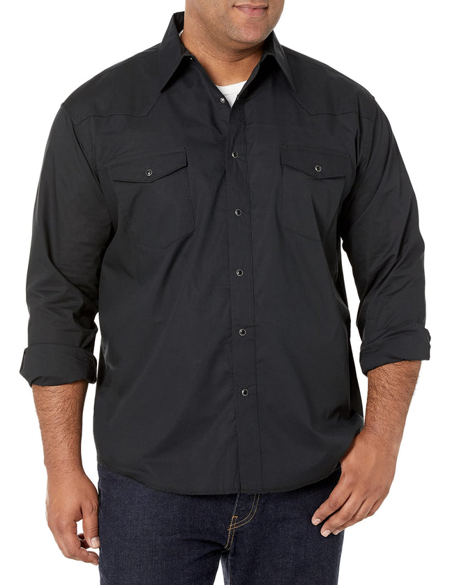 Wrangler Men's Sport Western Basic Two Pocket Long