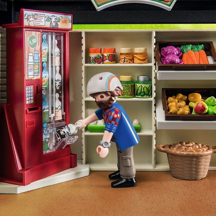 Playmobil 71250 Country farm shop, bike with trailer, organic farm food grocery shop, sustainable toy for children ages 4+