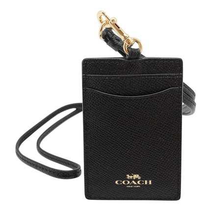Coach ID Lanyard Badge Holder in Crossgrain Leathe