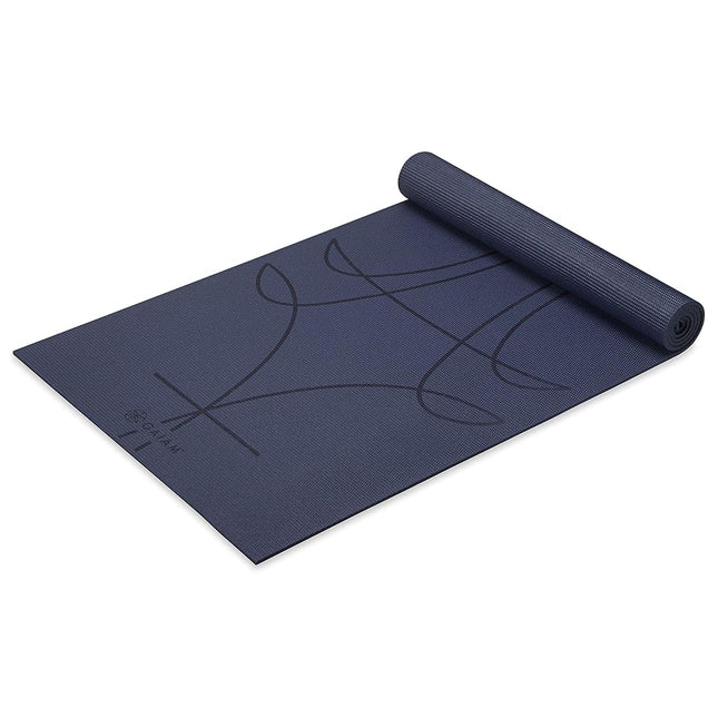 Gaiam Yoga Mat - Alignment Print Premium 6mm Thick
