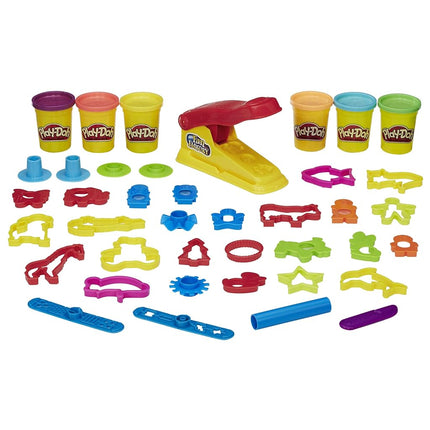 Play-Doh Fun Factory Deluxe Set, 31 Tools & 6 Cans, Christmas Gifts Girls & Boys, Kids Arts & Crafts, Preschool Toys, Ages 3+ (Amazon Exclusive)