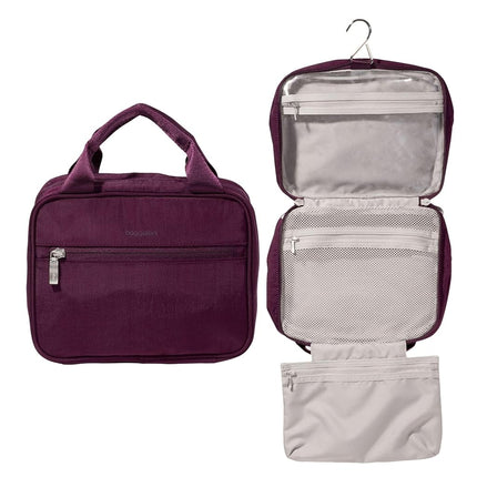 Baggallini Unisex's Hanging Travel Toiltery Kit, Mulberry, One Size