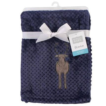 Couverture gaufrée en peluche Hudson Baby Unisexe pour bébé, Orignal, Taille unique