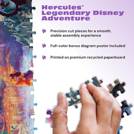 Ceaco Thomas Kinkade Puzzles – Disney’s Hercules 1000 Piece Jigsaw Puzzle, Disney Puzzle for Adults with Premium Board & Poster
