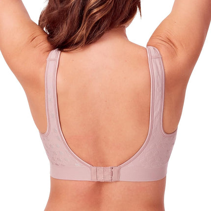 Bali Women's Comfort Revolution Wireless, ComfortFlex Fit Full-Coverage Wirefree Bra, Opaque, Evening Blush Dot, S