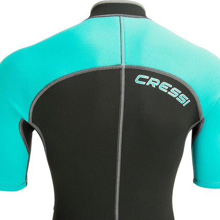Cressi Lido Lady Shorty Wetsuit - Women's Shorty Wetsuit for Snorkelling, Swimming and Water Sports, in 2mm Ultra Stretch Neoprene