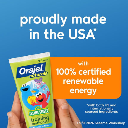 Orajel Baby Elmo Tooth and Gum Cleanser with Toothbrush, Apple Banana, 1.0 Oz
