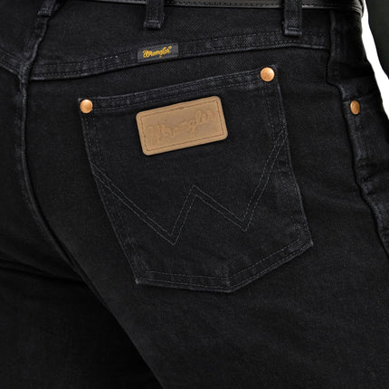 Vaqueros de hombre Wrangler 13MWZ, corte regular original estilo bota, pierna recta, NEGRO SOMBRA, 33W / 32L
