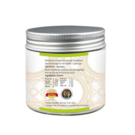 Greenwood Essential Pure Rosemary Powder (Rosmarinus officinalis) Organic Certified 100% Natural Therapeutic Grade 200gm (7.05 oz)