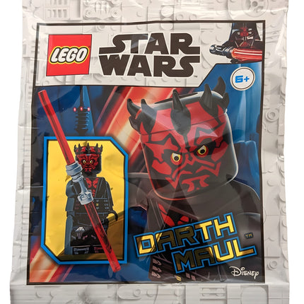 Minifigura de Darth Maul de LEGO Star Wars con Sable de Luz de Doble Hoja