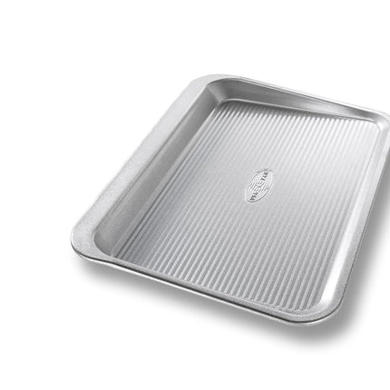 USA Pan Bakeware, plaque à biscuits en acier aluminisé, petite, argent, 35,5 cm x 23,8 cm