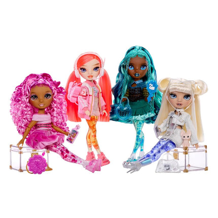 Rainbow High Sparkle & Shine Doll - Dawn - 28 cm Fashion Doll with Coral Hair and Magic Bubbles in The Legs, Colour, for Styling and Play, Collectable, for Children from 4 to 12 Years