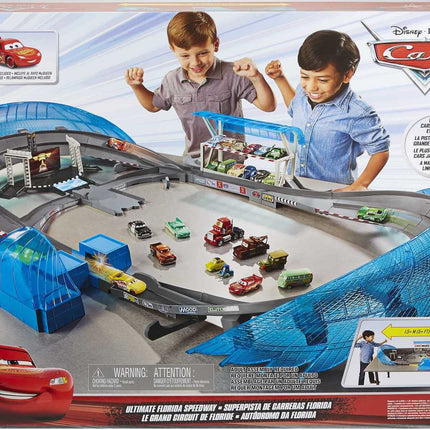 Pista de carreras Ultimate Florida Speedway de Cars de Disney y Pixar con 1 coche
