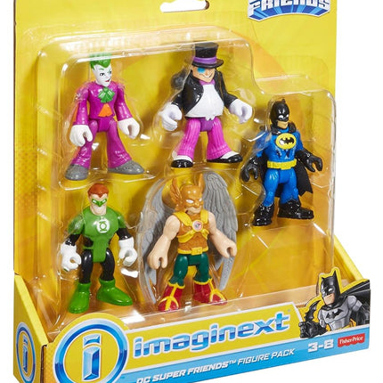 Imaginext BCXV33 DC Super Friends Action Figure Toy Playset - Batman Joker Penguin Green Lantern Hawkman