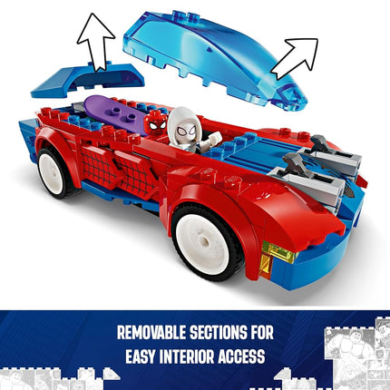 LEGO® Super Heroes Marvel Spider-Man Race Car & Venom Green Goblin 76279 Chase Action with Super Hero Minifigures and a Buildable Toy Vehicle, Kids’ Role-Play Toy for Boys and Girls Aged 7 and Over