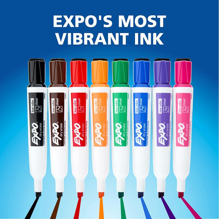 Expo Magnetic Dry Erase Marker with Eraser - Chisel 4-pack (Business Assorted)