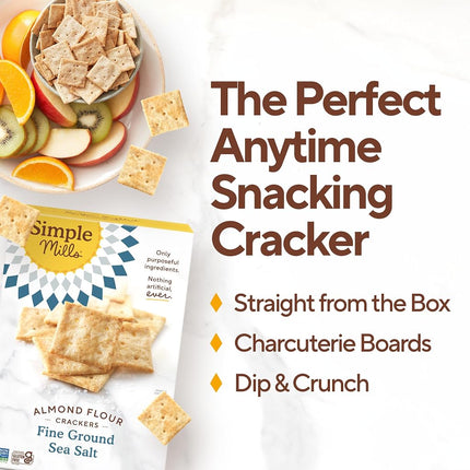 Simple Mills Almond Flour Crackers, Sundried Tomato/Basil, 4.25 Oz