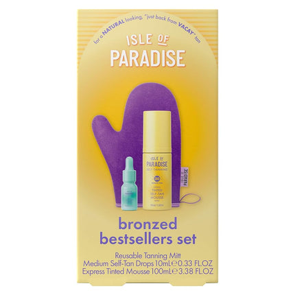 Isle of Paradise Bronzed 3 Piece Self-Tanning Set,