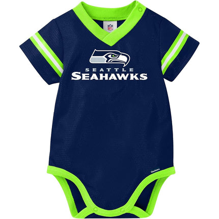 NFL New England Patriots Combinaison bébé garçon Dazzle 2018, Bleu, 0-3 Mois