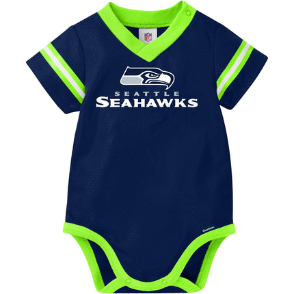 Gerber Unisex Baby Standard NFL Jersey Onesie Bodysuit, Team Color, 18 Months