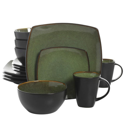 Gibson Soho Lounge Square Reactive Glaze Stoneware