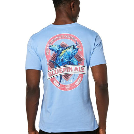 Columbia Apparel Men's PFG Graphic T-Shirt Shirt, White Cap/Flint, Small